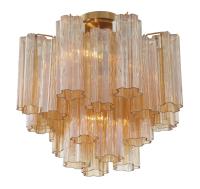 Four Light Semi Flush Mount by Crystorama - Addis Collection, Aged Brass Finish - ADD-300-AG-AM_CEILING