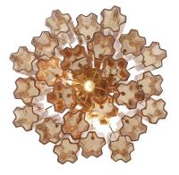 Four Light Semi Flush Mount by Crystorama - Addis Collection, Aged Brass Finish - ADD-300-AG-AM_CEILING