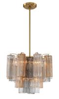 Four Light Chandelier by Crystorama - Addis Collection, Aged Brass Finish - ADD-300-AG-AU