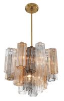 Four Light Chandelier by Crystorama - Addis Collection, Aged Brass Finish - ADD-300-AG-AU