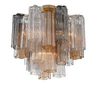 Four Light Semi Flush Mount by Crystorama - Addis Collection, Aged Brass Finish - ADD-300-AG-AU_CEILING