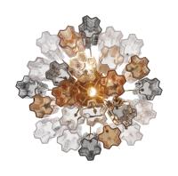 Four Light Semi Flush Mount by Crystorama - Addis Collection, Aged Brass Finish - ADD-300-AG-AU_CEILING