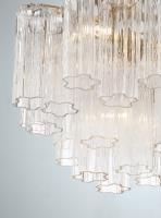 Four Light Chandelier by Crystorama - Addis Collection, Aged Brass Finish - ADD-300-AG-CL