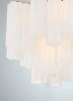Four Light Semi Flush Mount by Crystorama - Addis Collection, Aged Brass Finish - ADD-300-AG-WH_CEILING