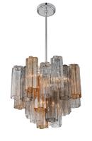 Four Light Chandelier by Crystorama - Addis Collection, Polished Chrome Finish - ADD-300-CH-AU