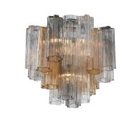 Four Light Semi Flush Mount by Crystorama - Addis Collection, Polished Chrome Finish - ADD-300-CH-AU_CEILING