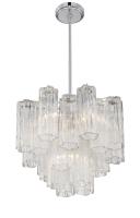 Four Light Chandelier by Crystorama - Addis Collection, Polished Chrome Finish - ADD-300-CH-CL