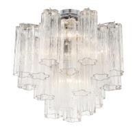 Four Light Semi Flush Mount by Crystorama - Addis Collection, Polished Chrome Finish - ADD-300-CH-CL_CEILING