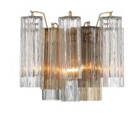 Two Light Wall Sconce by Crystorama - Addis Collection, Aged Brass Finish - ADD-302-AG-AU