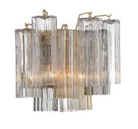 Two Light Wall Sconce by Crystorama - Addis Collection, Aged Brass Finish - ADD-302-AG-AU