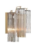 Two Light Wall Sconce by Crystorama - Addis Collection, Aged Brass Finish - ADD-302-AG-AU
