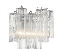 Two Light Wall Sconce by Crystorama - Addis Collection, Polished Chrome Finish - ADD-302-CH-CL