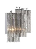 Two Light Wall Sconce by Crystorama - Addis Collection, Polished Chrome Finish - ADD-302-CH-SM