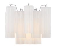 Two Light Wall Sconce by Crystorama - Addis Collection, Polished Chrome Finish - ADD-302-CH-WH