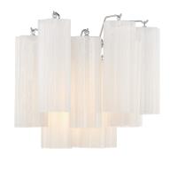 Two Light Wall Sconce by Crystorama - Addis Collection, Polished Chrome Finish - ADD-302-CH-WH