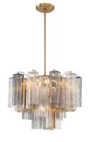 Six Light Chandelier by Crystorama - Addis Collection, Aged Brass Finish - ADD-306-AG-AU