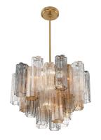 Six Light Chandelier by Crystorama - Addis Collection, Aged Brass Finish - ADD-306-AG-AU