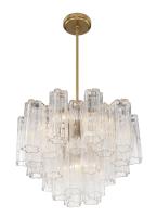 Six Light Chandelier by Crystorama - Addis Collection, Aged Brass Finish - ADD-306-AG-CL