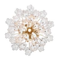 Six Light Chandelier by Crystorama - Addis Collection, Aged Brass Finish - ADD-306-AG-CL