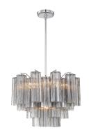 Six Light Chandelier by Crystorama - Addis Collection, Polished Chrome Finish - ADD-306-CH-SM