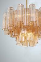 Nine Light Chandelier by Crystorama - Addis Collection, Aged Brass Finish - ADD-308-AG-AM