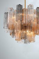 Nine Light Chandelier by Crystorama - Addis Collection, Aged Brass Finish - ADD-308-AG-AU