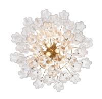 Nine Light Chandelier by Crystorama - Addis Collection, Aged Brass Finish - ADD-308-AG-CL