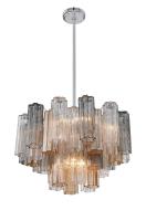 Nine Light Chandelier by Crystorama - Addis Collection, Polished Chrome Finish - ADD-308-CH-AU