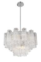 Nine Light Chandelier by Crystorama - Addis Collection, Polished Chrome Finish - ADD-308-CH-CL