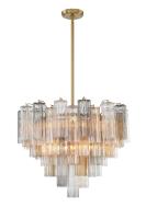 12 Light Chandelier by Crystorama - Addis Collection, Aged Brass Finish - ADD-312-AG-AU