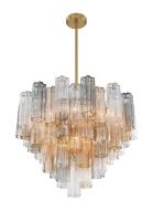 12 Light Chandelier by Crystorama - Addis Collection, Aged Brass Finish - ADD-312-AG-AU
