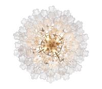 12 Light Chandelier by Crystorama - Addis Collection, Aged Brass Finish - ADD-312-AG-CL