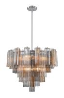 12 Light Chandelier by Crystorama - Addis Collection, Polished Chrome Finish - ADD-312-CH-AU