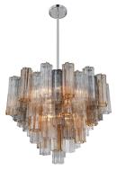 12 Light Chandelier by Crystorama - Addis Collection, Polished Chrome Finish - ADD-312-CH-AU