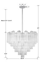 12 Light Chandelier by Crystorama - Addis Collection, Polished Chrome Finish - ADD-312-CH-CL