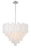 12 Light Chandelier by Crystorama - Addis Collection, Polished Chrome Finish - ADD-312-CH-WH
