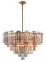 16 Light Chandelier by Crystorama - Addis Collection, Aged Brass Finish - ADD-316-AG-AU