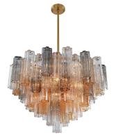 16 Light Chandelier by Crystorama - Addis Collection, Aged Brass Finish - ADD-316-AG-AU