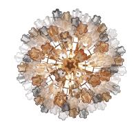 16 Light Chandelier by Crystorama - Addis Collection, Aged Brass Finish - ADD-316-AG-AU