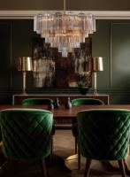 16 Light Chandelier by Crystorama - Addis Collection, Aged Brass Finish - ADD-316-AG-AU