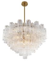 16 Light Chandelier by Crystorama - Addis Collection, Aged Brass Finish - ADD-316-AG-CL