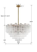 16 Light Chandelier by Crystorama - Addis Collection, Aged Brass Finish - ADD-316-AG-CL