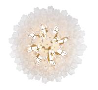 16 Light Chandelier by Crystorama - Addis Collection, Aged Brass Finish - ADD-316-AG-WH