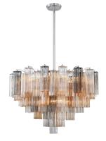 16 Light Chandelier by Crystorama - Addis Collection, Polished Chrome Finish - ADD-316-CH-AU