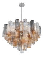 16 Light Chandelier by Crystorama - Addis Collection, Polished Chrome Finish - ADD-316-CH-AU