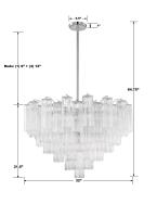 16 Light Chandelier by Crystorama - Addis Collection, Polished Chrome Finish - ADD-316-CH-CL