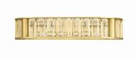 Four Light Bath by Crystorama - Farris Collection, Aged Brass Finish - FAR-6005-AG