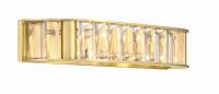 Four Light Bath by Crystorama - Farris Collection, Aged Brass Finish - FAR-6005-AG
