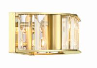 Four Light Bath by Crystorama - Farris Collection, Aged Brass Finish - FAR-6005-AG