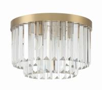 Four Light Flush Mount by Crystorama - Hayes Collection, Aged Brass Finish - HAY-1400-AG